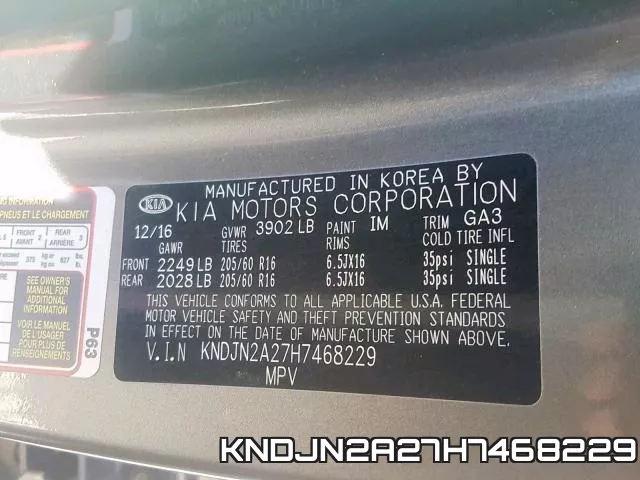 KNDJN2A27H7468229 фото 2