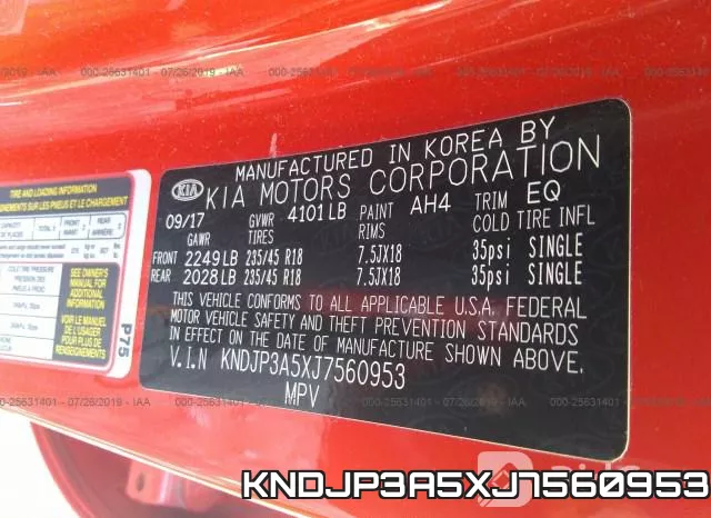 KNDJP3A5XJ7560953 фото 10