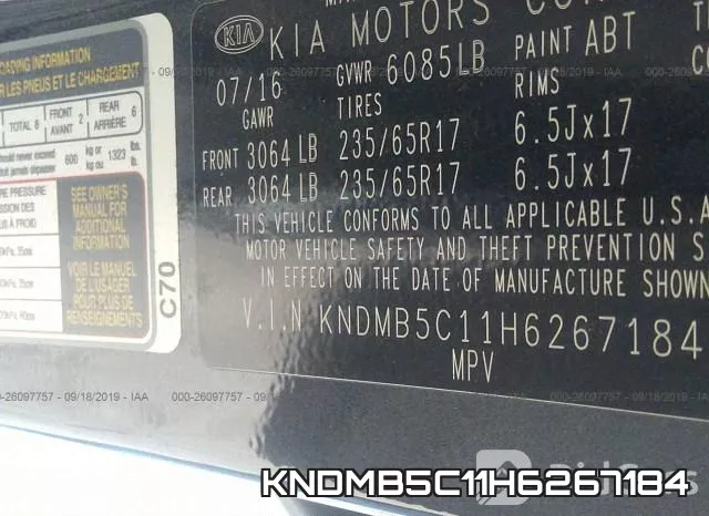 KNDMB5C11H6267184 фото 10