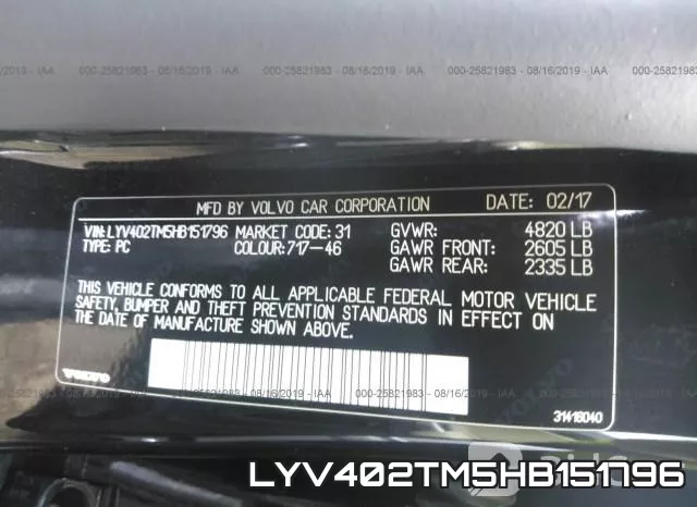 LYV402TM5HB151796 фото 9