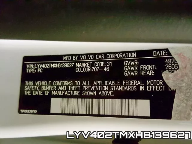 LYV402TMXHB139627 фото 2