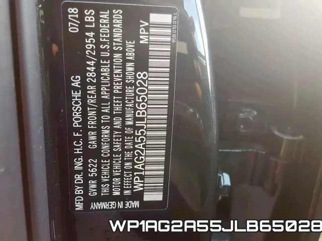 WP1AG2A55JLB65028 фото 2