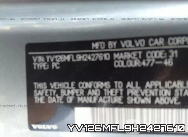 YV126MFL9H2427610 фото 10
