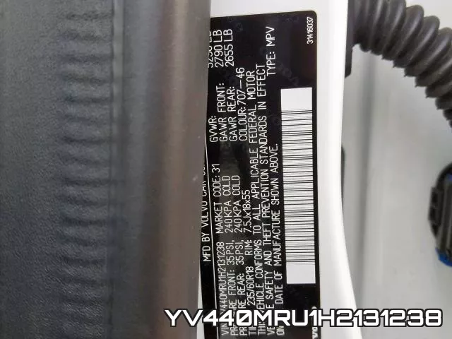 YV440MRU1H2131238 фото 2