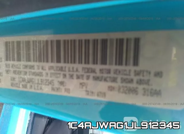 1C4AJWAG1JL912345 фото 10