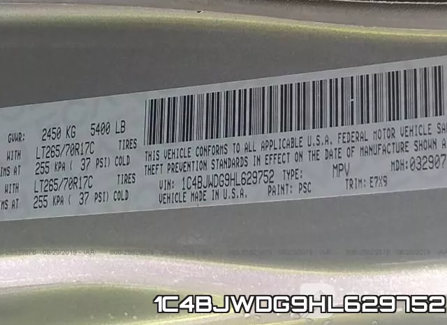 1C4BJWDG9HL629752 фото 10