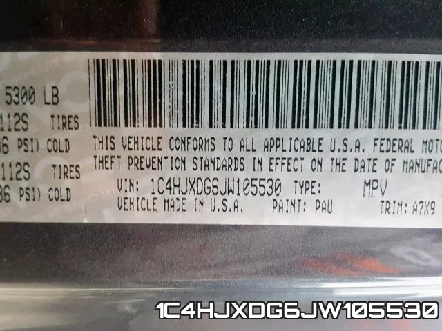 1C4HJXDG6JW105530 фото 2