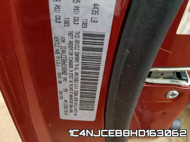 1C4NJCEB8HD163062 фото 2