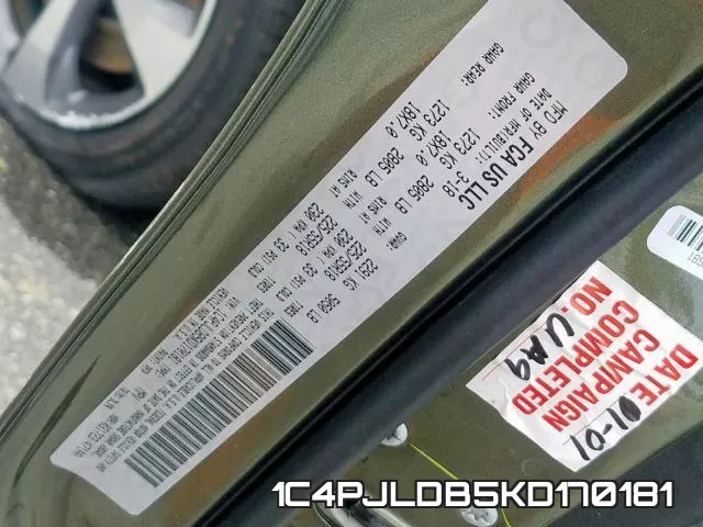 1C4PJLDB5KD170181 фото 2