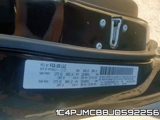 1C4PJMCB8JD592256 фото 2