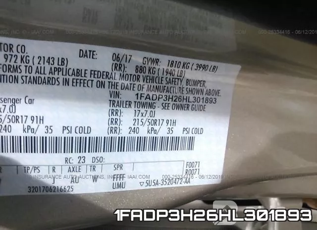 1FADP3H26HL301893 фото 10