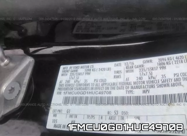1FMCU0GD1HUC49708 фото 10