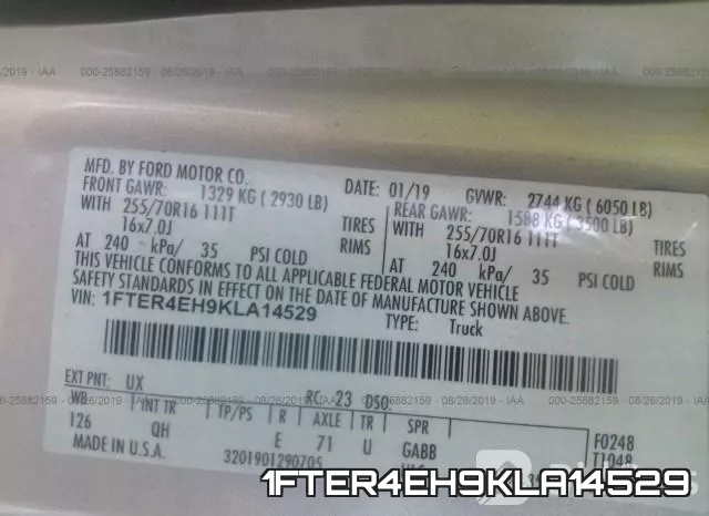 1FTER4EH9KLA14529 фото 10