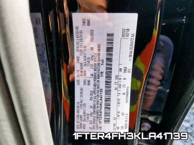 1FTER4FH3KLA41739 фото 2