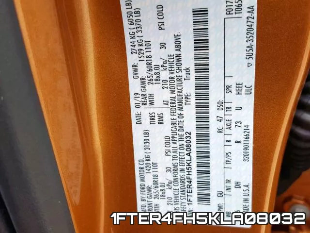 1FTER4FH5KLA08032 фото 2