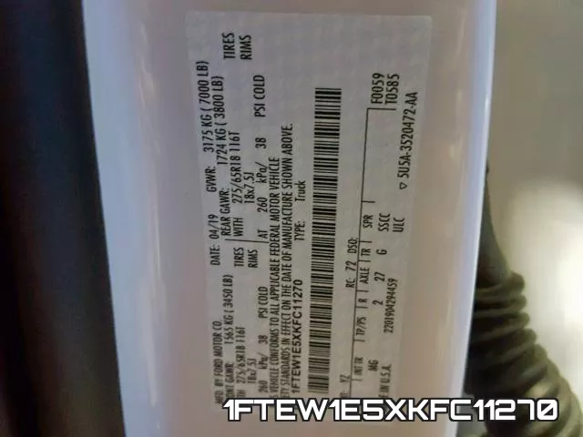 1FTEW1E5XKFC11270 фото 2