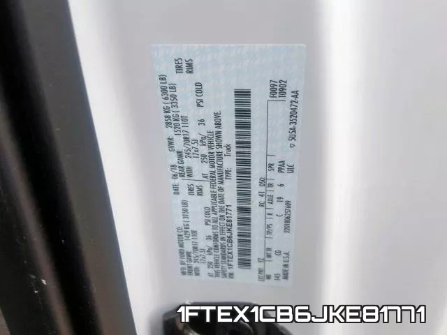 1FTEX1CB6JKE81771 фото 2