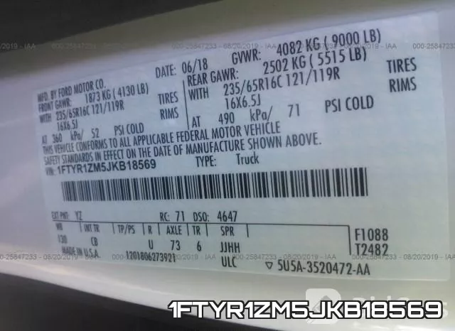 1FTYR1ZM5JKB18569 фото 10