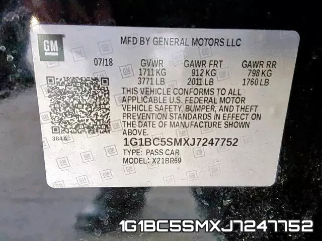 1G1BC5SMXJ7247752 фото 2