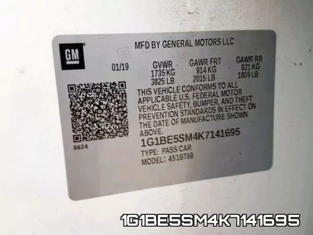 1G1BE5SM4K7141695 фото 2
