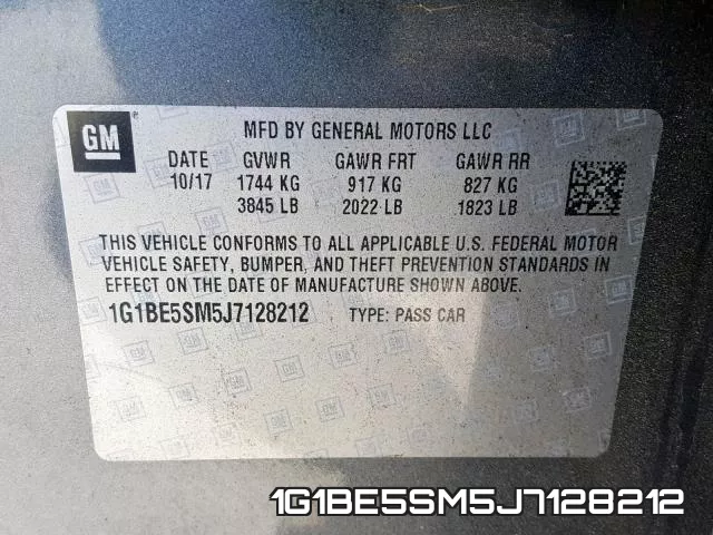 1G1BE5SM5J7128212 фото 2