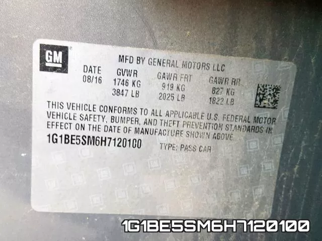 1G1BE5SM6H7120100 фото 2