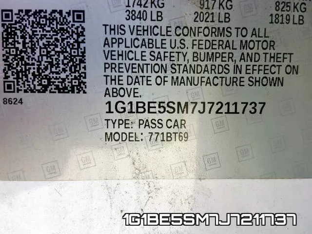 1G1BE5SM7J7211737 фото 2