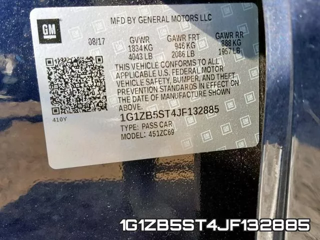 1G1ZB5ST4JF132885 фото 2