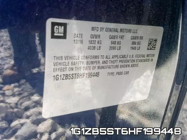 1G1ZB5ST6HF199448 фото 2
