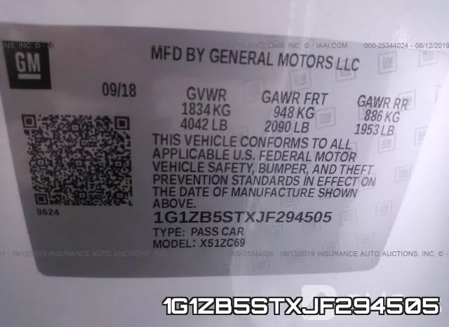1G1ZB5STXJF294505 фото 10