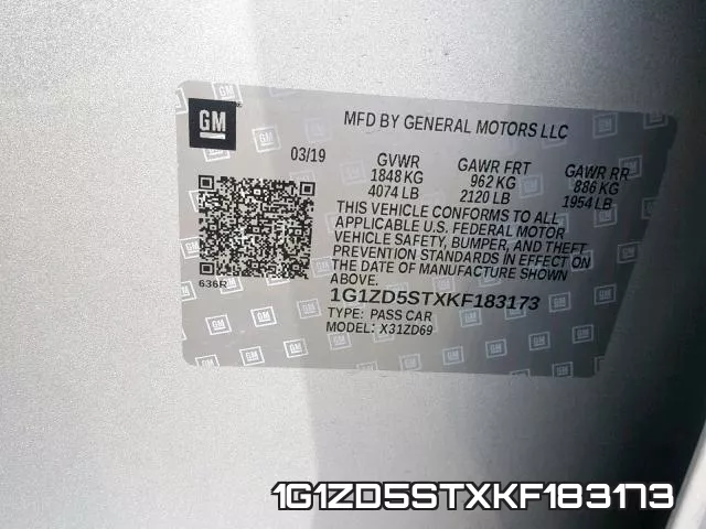 1G1ZD5STXKF183173 фото 2