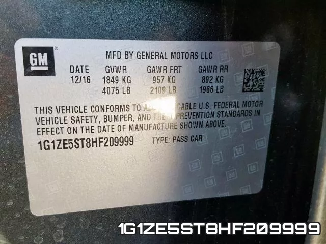 1G1ZE5ST8HF209999 фото 2