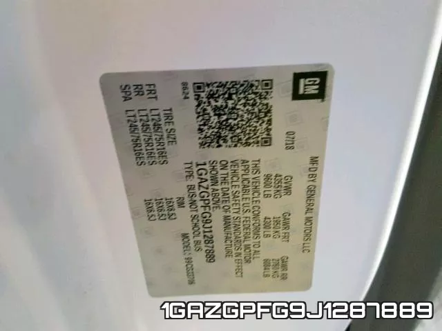 1GAZGPFG9J1287889 фото 2