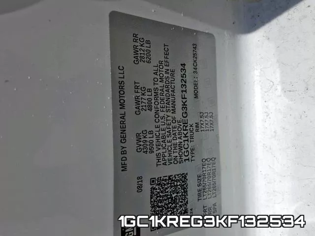 1GC1KREG3KF132534 фото 2