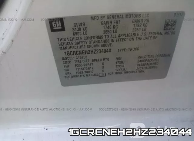 1GCRCNEH2HZ234044 фото 10