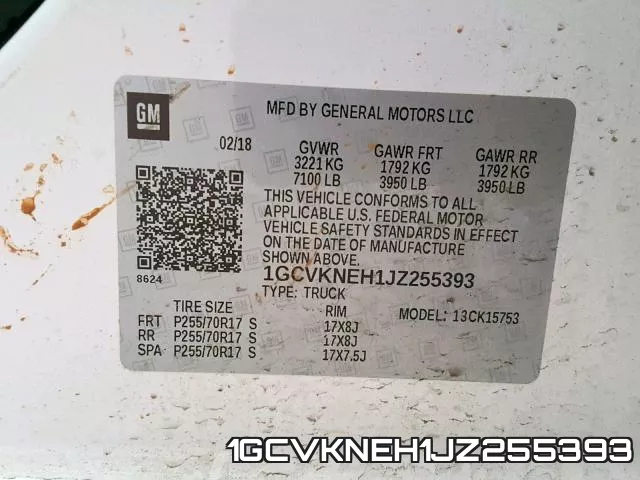 1GCVKNEH1JZ255393 фото 2