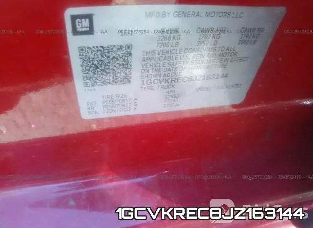 1GCVKREC8JZ163144 фото 10