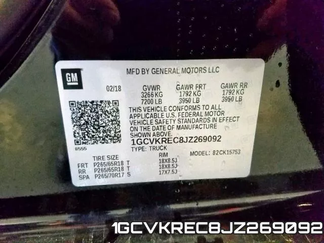 1GCVKREC8JZ269092 фото 2