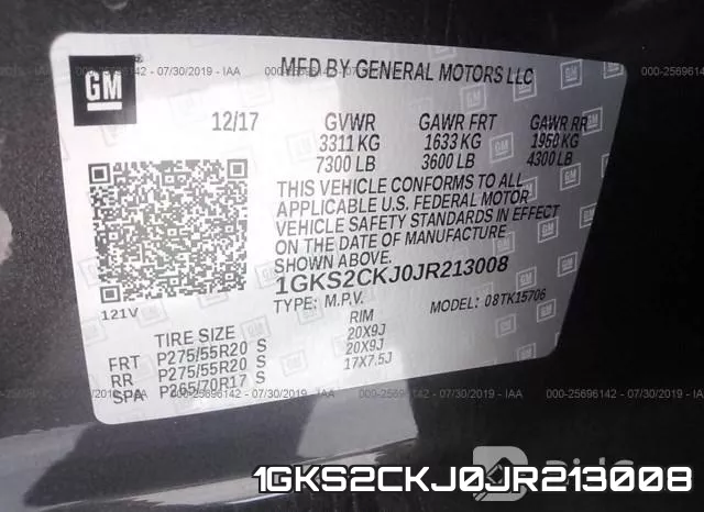 1GKS2CKJ0JR213008 фото 10
