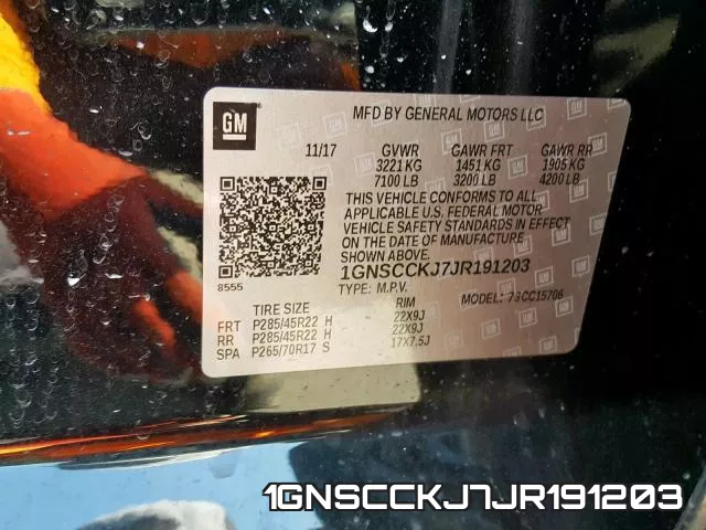 1GNSCCKJ7JR191203 фото 2