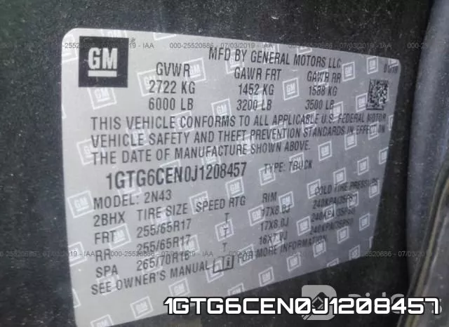 1GTG6CEN0J1208457 фото 9