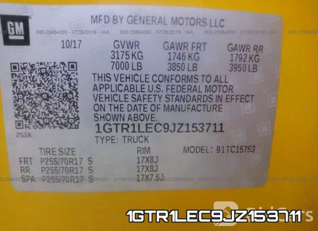1GTR1LEC9JZ153711 фото 10