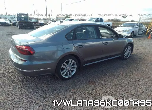 1VWLA7A36KC007495 фото 5