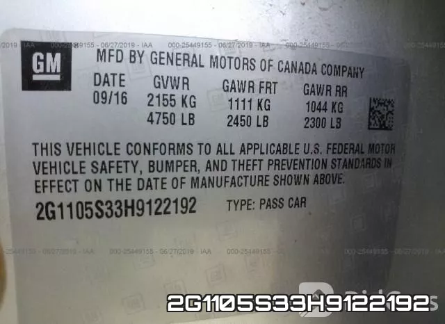 2G1105S33H9122192 фото 10