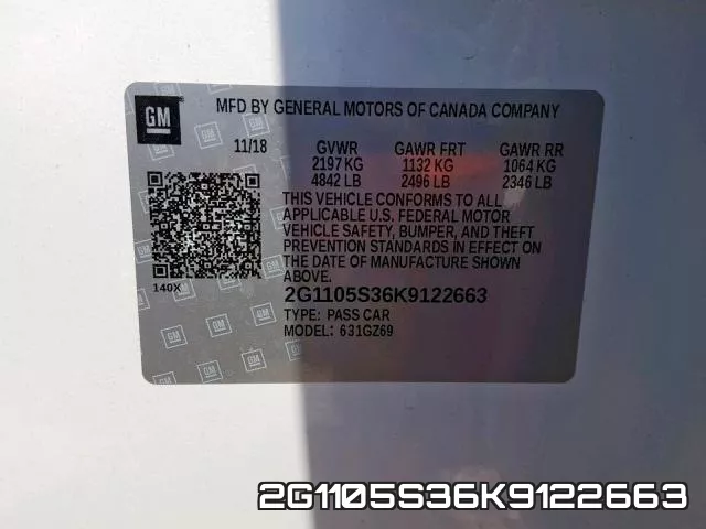 2G1105S36K9122663 фото 2
