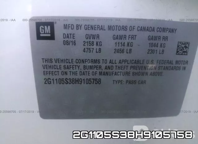 2G1105S38H9105758 фото 10