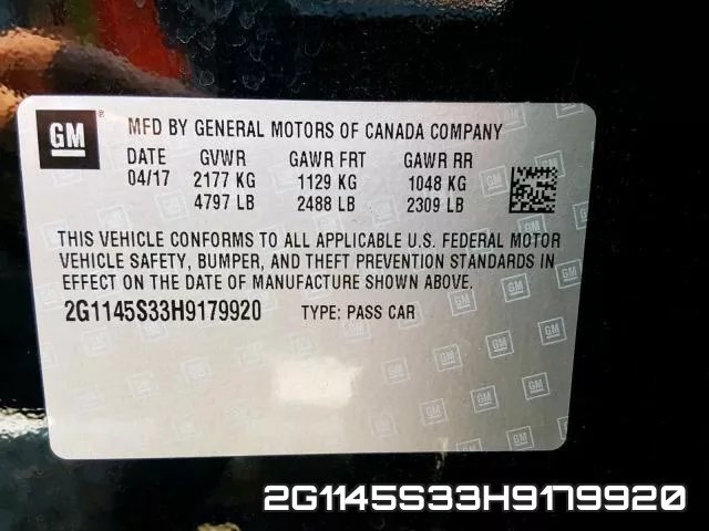 2G1145S33H9179920 фото 2