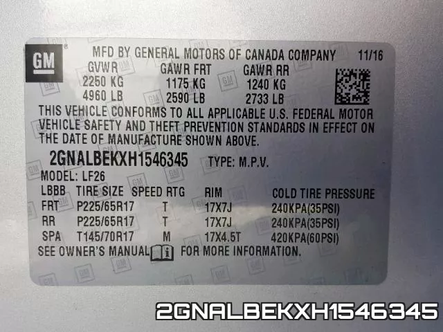 2GNALBEKXH1546345 фото 2