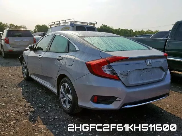 2HGFC2F61KH511600 фото 4