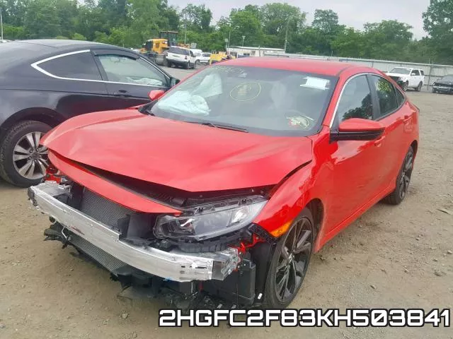 2HGFC2F83KH503841 фото 3